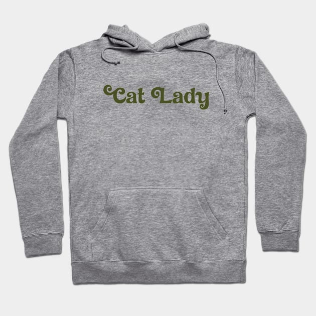 Cat Lady, green Hoodie by Perezzzoso